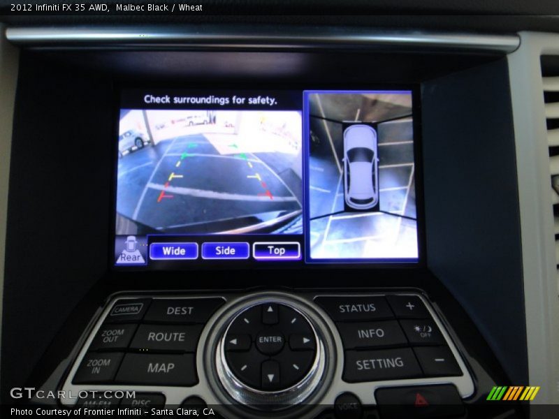 Controls of 2012 FX 35 AWD