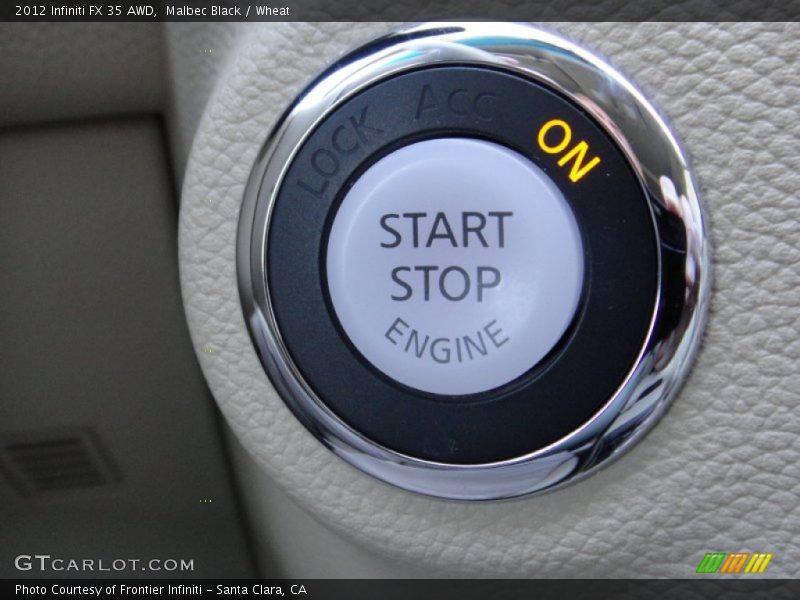 Controls of 2012 FX 35 AWD