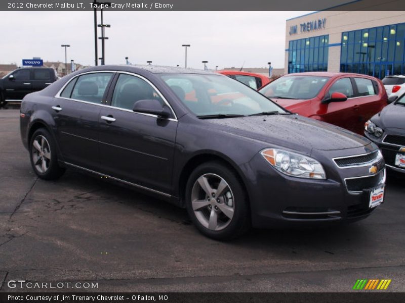 Taupe Gray Metallic / Ebony 2012 Chevrolet Malibu LT