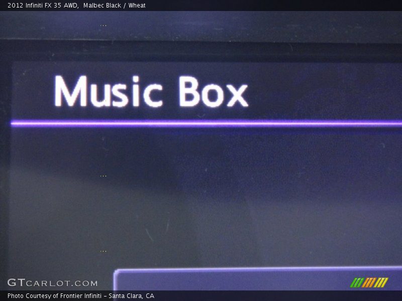 Malbec Black / Wheat 2012 Infiniti FX 35 AWD