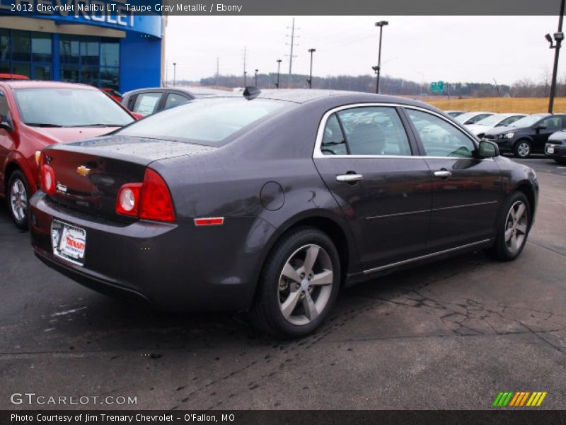 Taupe Gray Metallic / Ebony 2012 Chevrolet Malibu LT