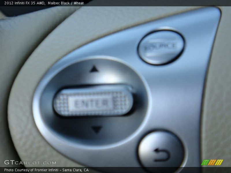 Malbec Black / Wheat 2012 Infiniti FX 35 AWD
