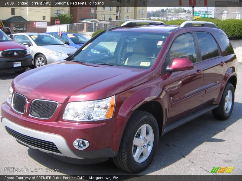 Sonoma Red Metallic / Sand 2009 Pontiac Torrent AWD