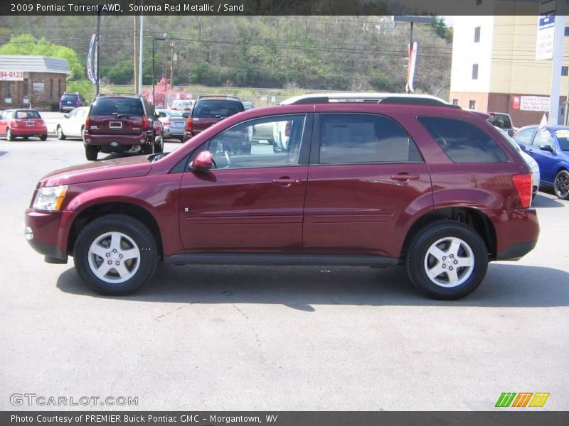 Sonoma Red Metallic / Sand 2009 Pontiac Torrent AWD