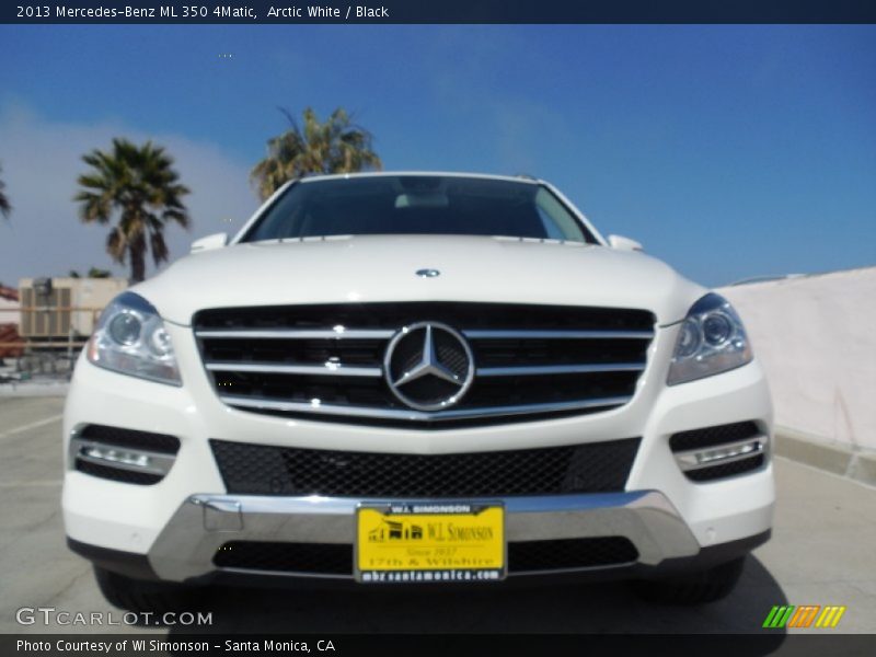 Arctic White / Black 2013 Mercedes-Benz ML 350 4Matic