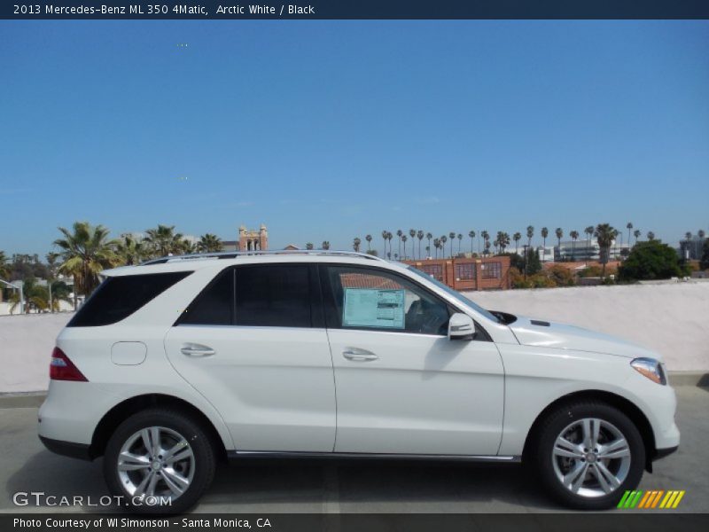 Arctic White / Black 2013 Mercedes-Benz ML 350 4Matic