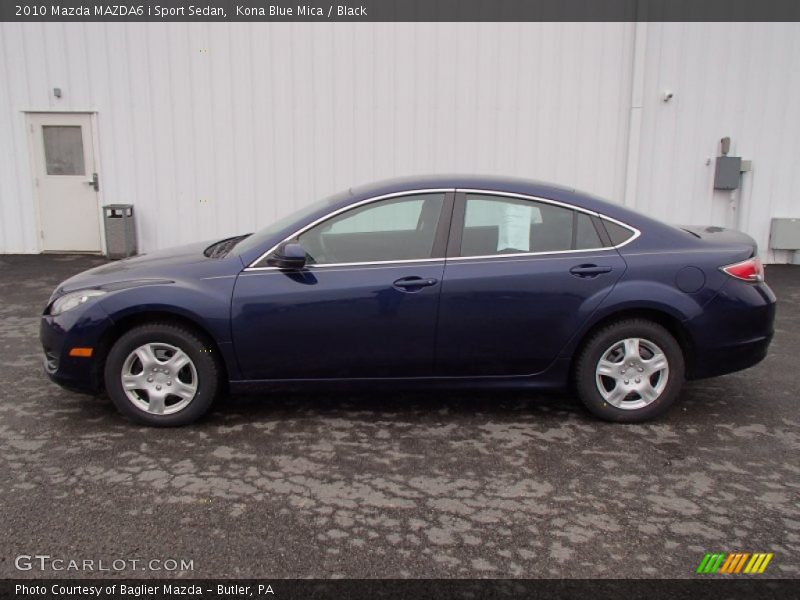 Kona Blue Mica / Black 2010 Mazda MAZDA6 i Sport Sedan