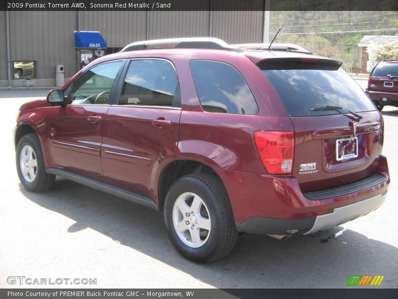 Sonoma Red Metallic / Sand 2009 Pontiac Torrent AWD
