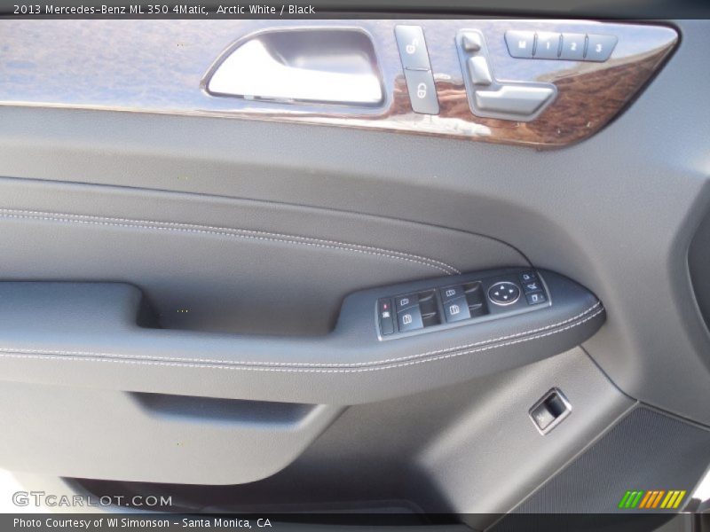Arctic White / Black 2013 Mercedes-Benz ML 350 4Matic
