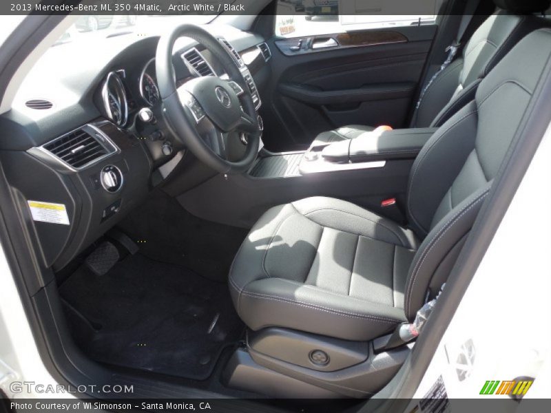 Arctic White / Black 2013 Mercedes-Benz ML 350 4Matic