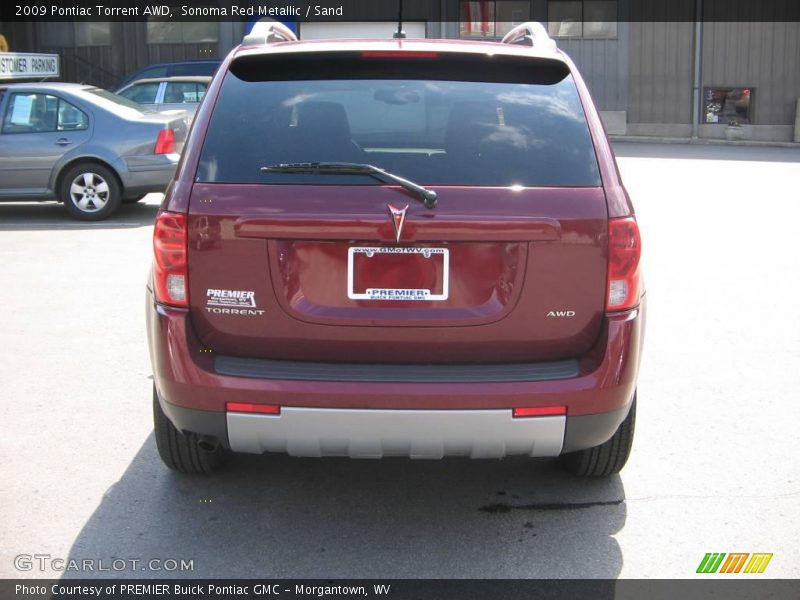 Sonoma Red Metallic / Sand 2009 Pontiac Torrent AWD