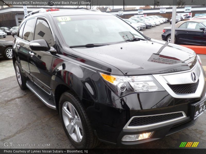 Crystal Black Pearl / Ebony 2010 Acura MDX Technology