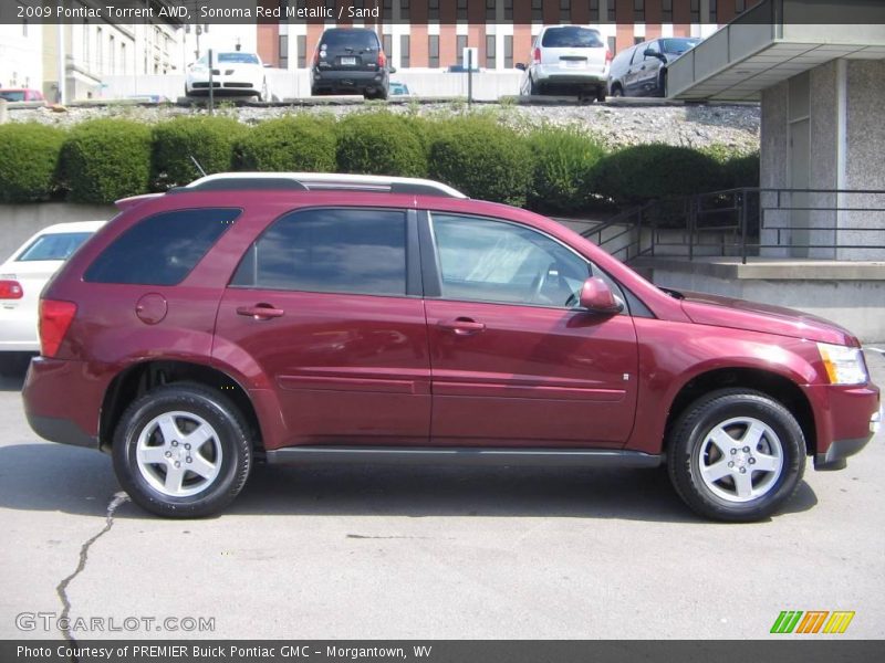 Sonoma Red Metallic / Sand 2009 Pontiac Torrent AWD