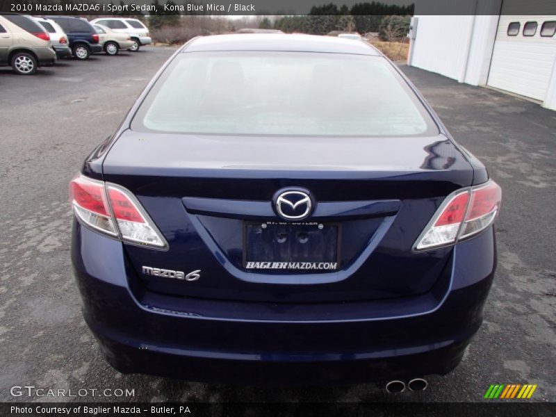 Kona Blue Mica / Black 2010 Mazda MAZDA6 i Sport Sedan