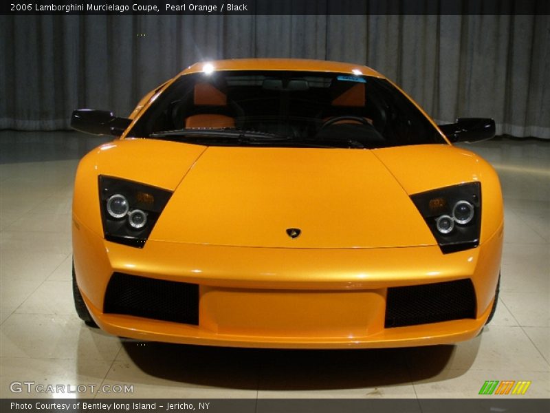 2006 Lamborghini Murcielago, Pearl Orange (Arancio Atlas) / Black/Orange, Front - 2006 Lamborghini Murcielago Coupe