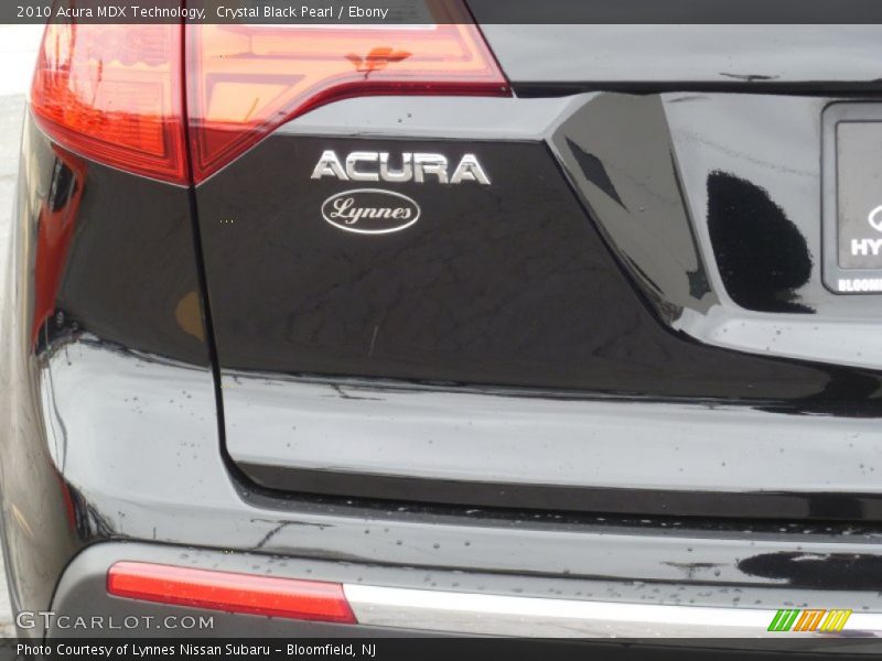 Crystal Black Pearl / Ebony 2010 Acura MDX Technology