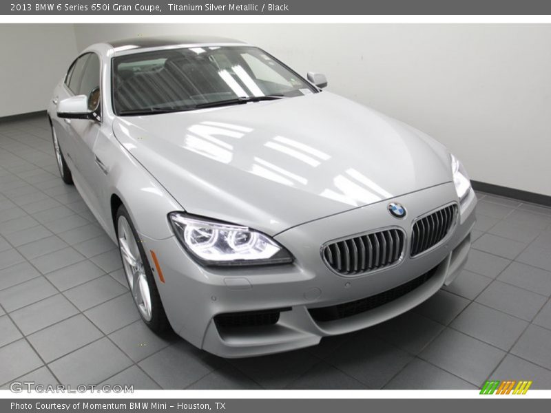 Titanium Silver Metallic / Black 2013 BMW 6 Series 650i Gran Coupe