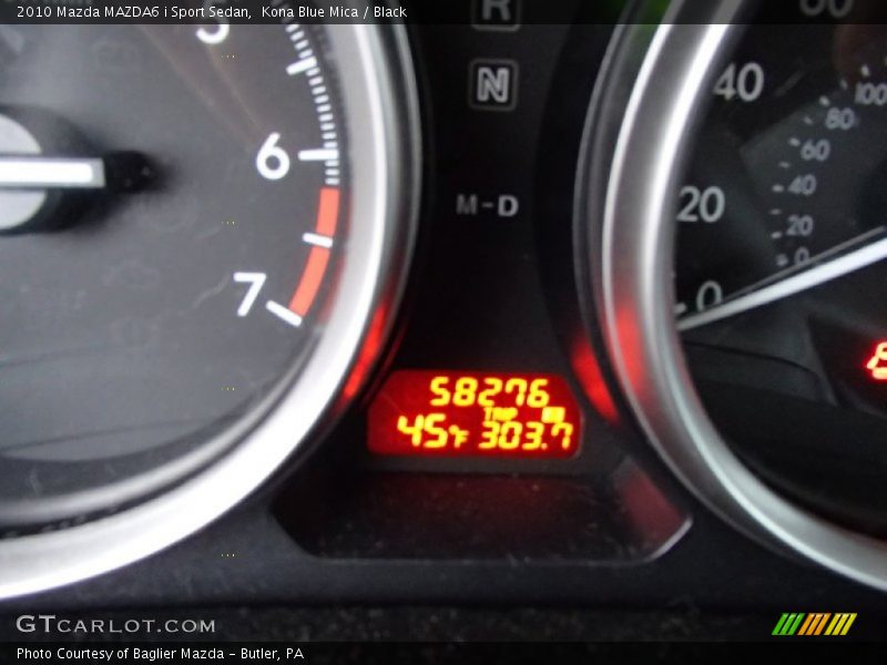 Kona Blue Mica / Black 2010 Mazda MAZDA6 i Sport Sedan