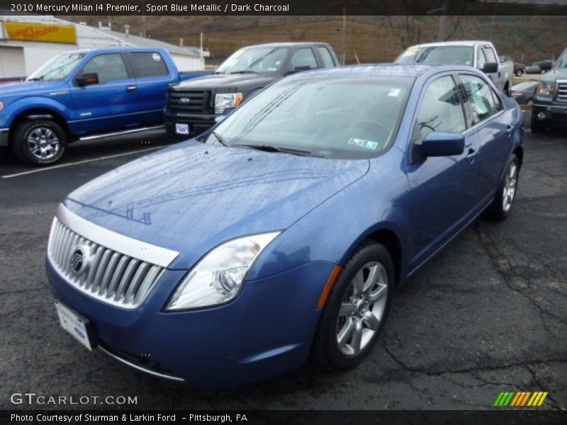 Sport Blue Metallic / Dark Charcoal 2010 Mercury Milan I4 Premier