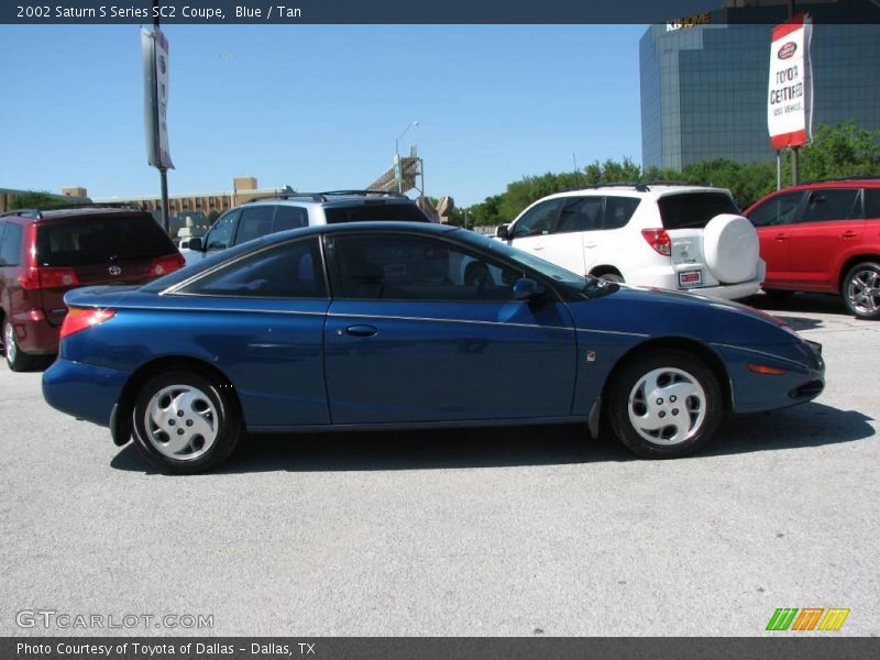 Blue / Tan 2002 Saturn S Series SC2 Coupe