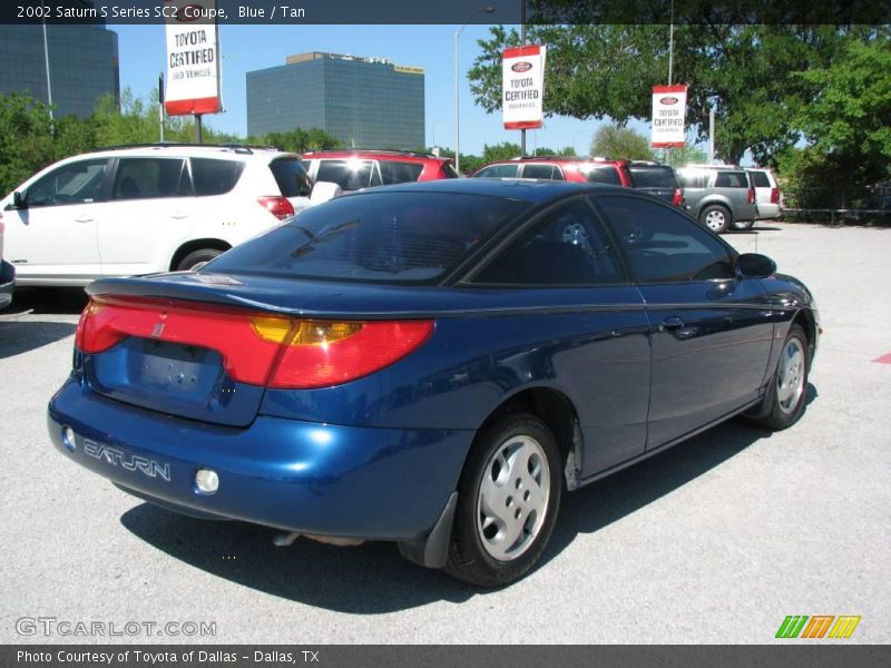 Blue / Tan 2002 Saturn S Series SC2 Coupe