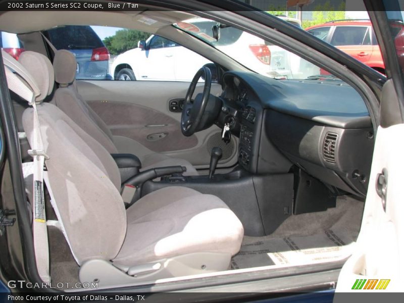 Blue / Tan 2002 Saturn S Series SC2 Coupe