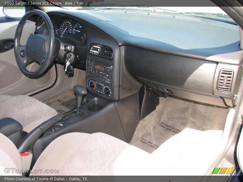 Blue / Tan 2002 Saturn S Series SC2 Coupe