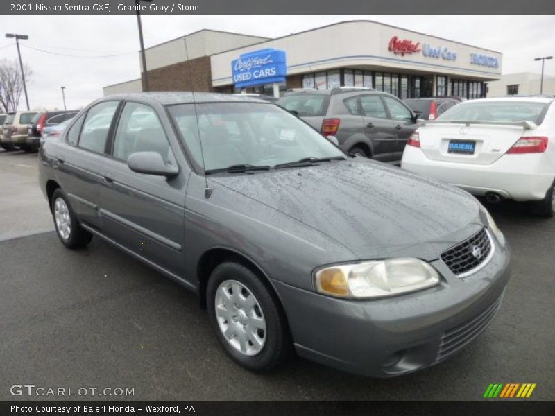 Granite Gray / Stone 2001 Nissan Sentra GXE