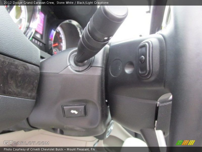 Stone White / Black/Light Graystone 2012 Dodge Grand Caravan Crew