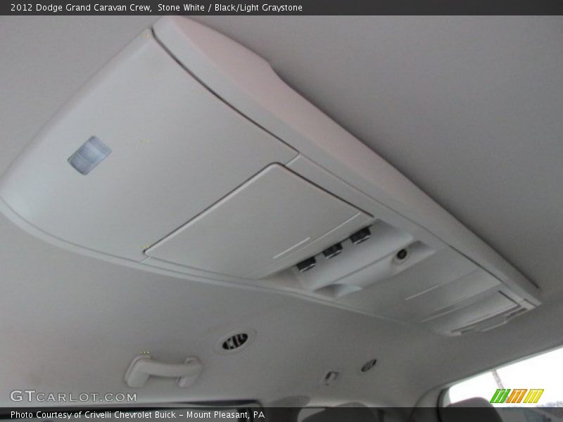 Stone White / Black/Light Graystone 2012 Dodge Grand Caravan Crew