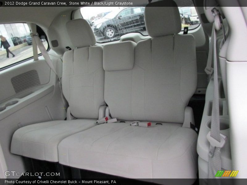 Stone White / Black/Light Graystone 2012 Dodge Grand Caravan Crew