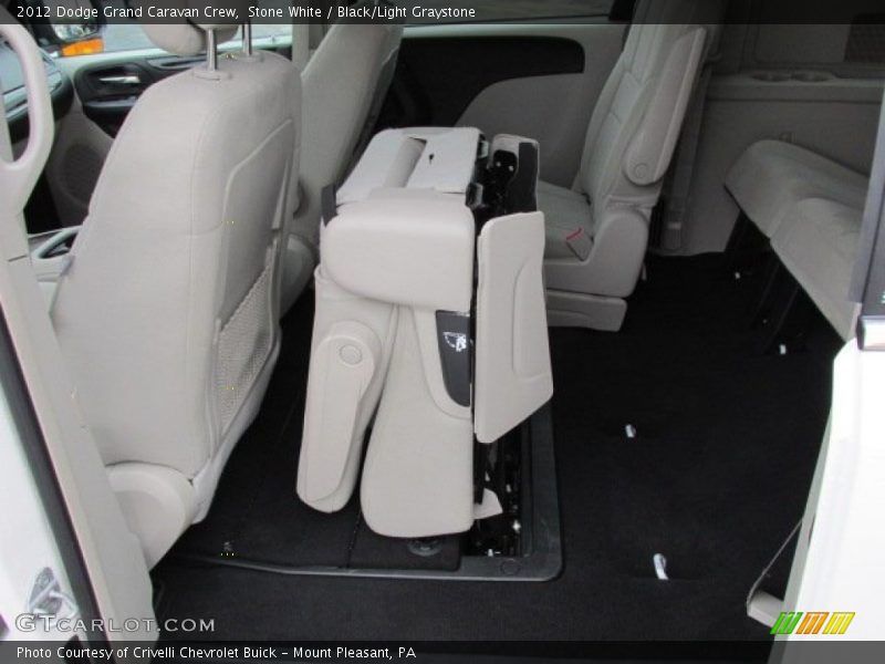 Stone White / Black/Light Graystone 2012 Dodge Grand Caravan Crew