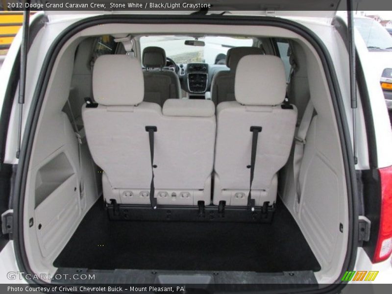 Stone White / Black/Light Graystone 2012 Dodge Grand Caravan Crew