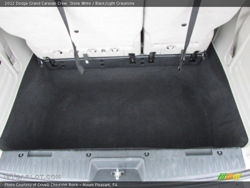 Stone White / Black/Light Graystone 2012 Dodge Grand Caravan Crew
