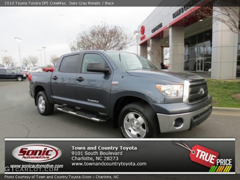 Slate Gray Metallic / Black 2010 Toyota Tundra SR5 CrewMax