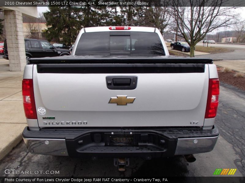 Sheer Silver Metallic / Ebony 2010 Chevrolet Silverado 1500 LTZ Crew Cab 4x4