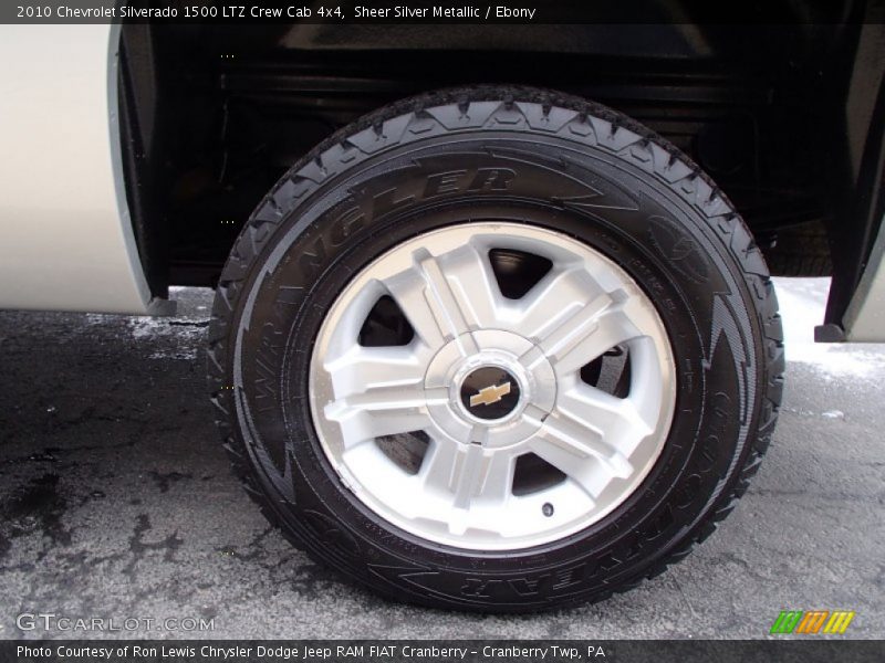 Sheer Silver Metallic / Ebony 2010 Chevrolet Silverado 1500 LTZ Crew Cab 4x4