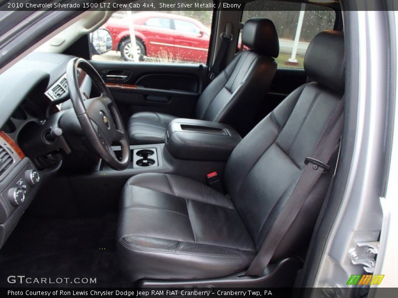 Sheer Silver Metallic / Ebony 2010 Chevrolet Silverado 1500 LTZ Crew Cab 4x4