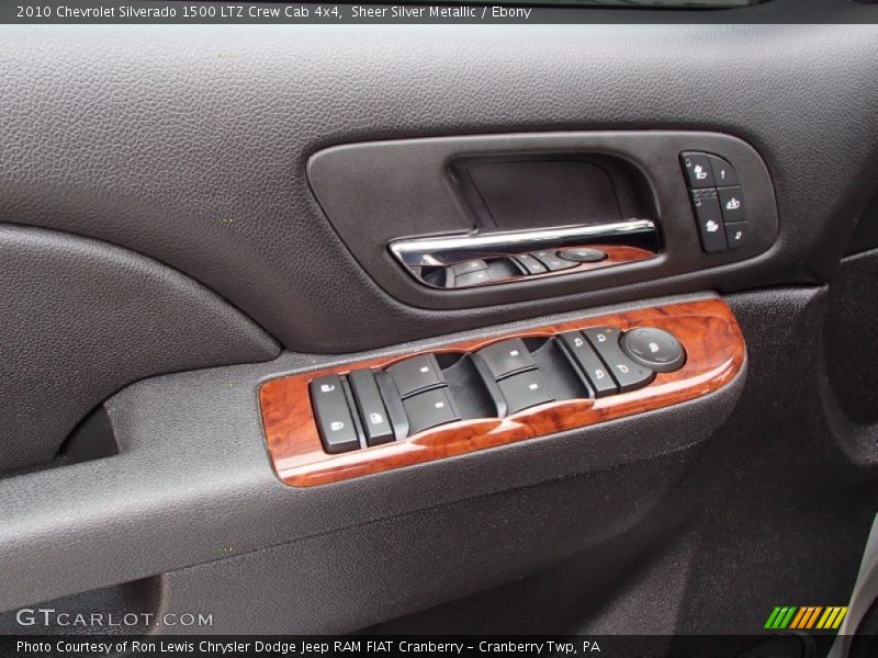 Sheer Silver Metallic / Ebony 2010 Chevrolet Silverado 1500 LTZ Crew Cab 4x4