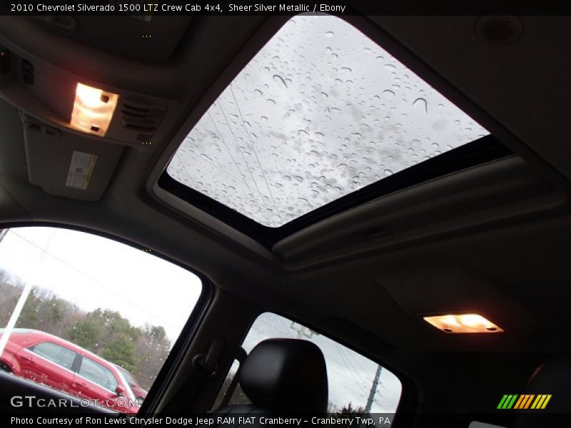 Sheer Silver Metallic / Ebony 2010 Chevrolet Silverado 1500 LTZ Crew Cab 4x4