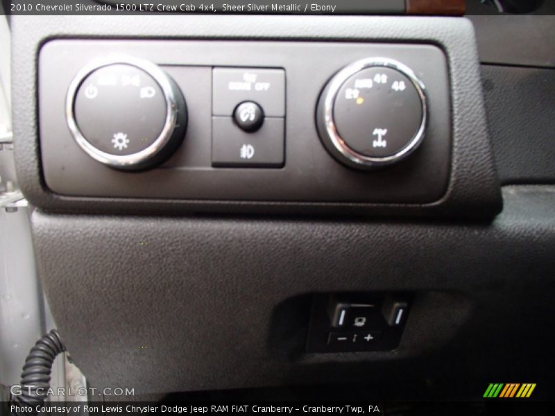 Sheer Silver Metallic / Ebony 2010 Chevrolet Silverado 1500 LTZ Crew Cab 4x4