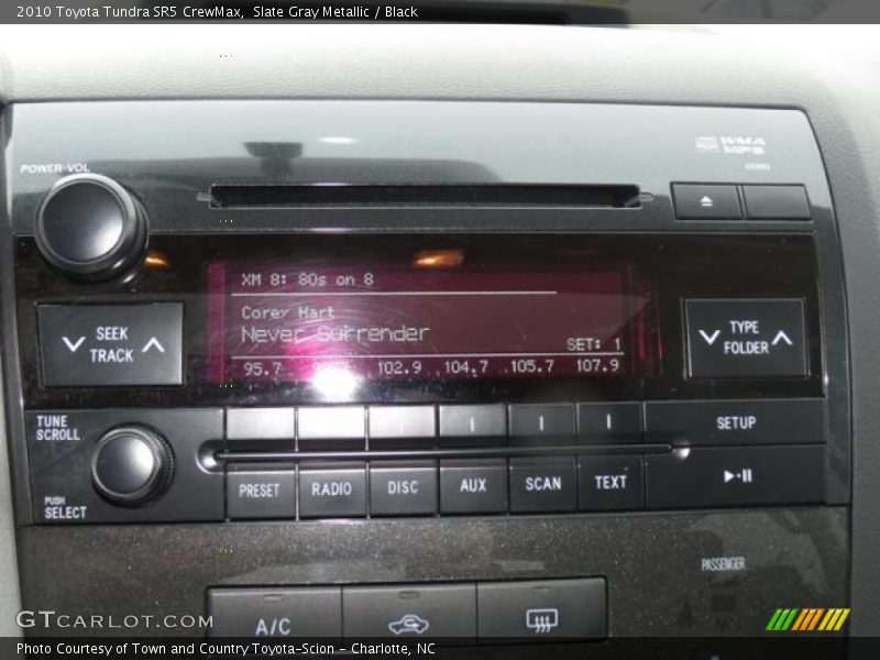 Slate Gray Metallic / Black 2010 Toyota Tundra SR5 CrewMax