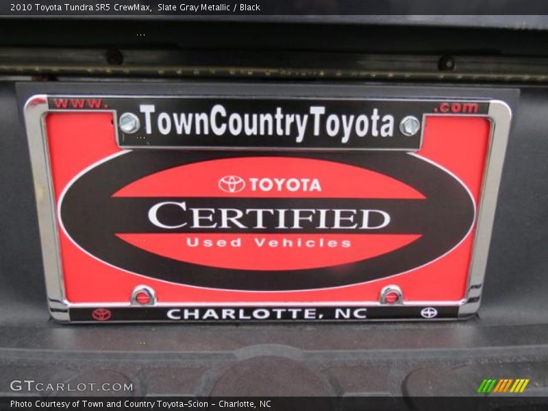 Slate Gray Metallic / Black 2010 Toyota Tundra SR5 CrewMax