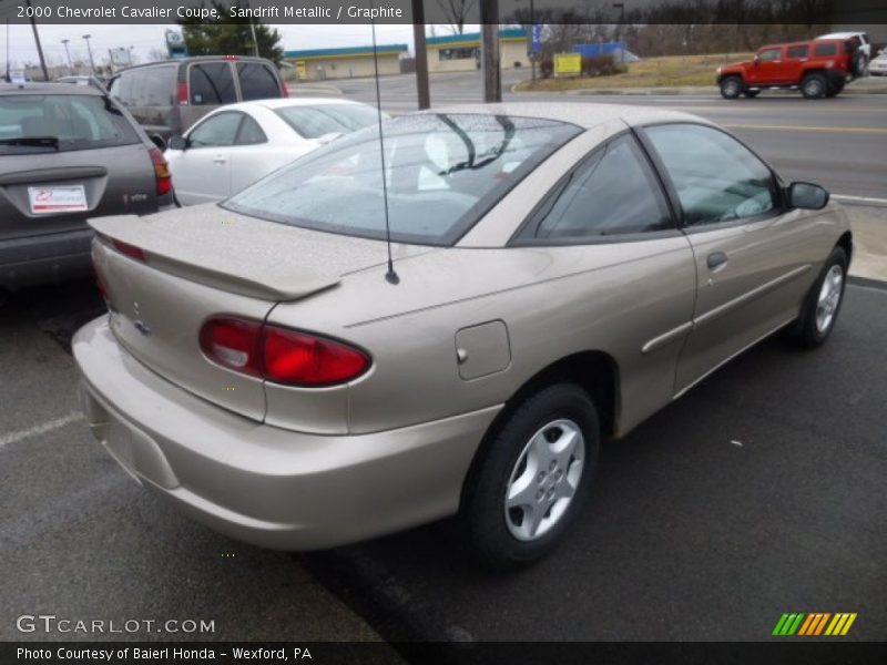 Sandrift Metallic / Graphite 2000 Chevrolet Cavalier Coupe