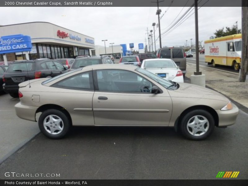 Sandrift Metallic / Graphite 2000 Chevrolet Cavalier Coupe