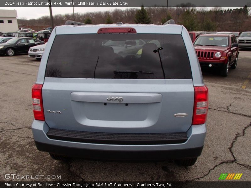 Winter Chill Pearl / Dark Slate Gray 2014 Jeep Patriot Latitude 4x4