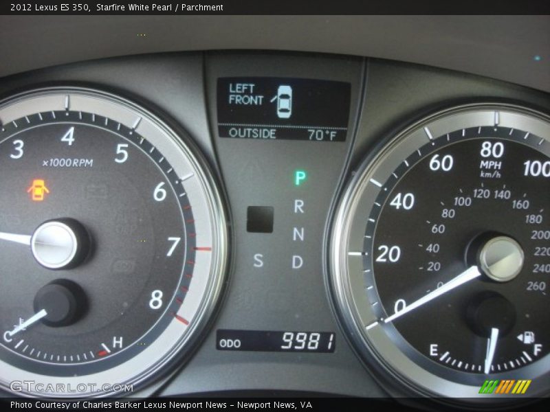 Starfire White Pearl / Parchment 2012 Lexus ES 350