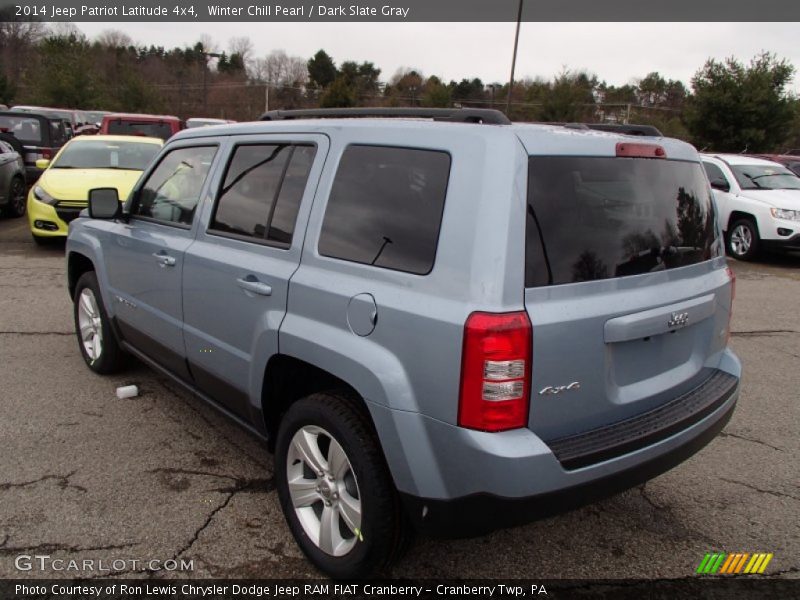 Winter Chill Pearl / Dark Slate Gray 2014 Jeep Patriot Latitude 4x4