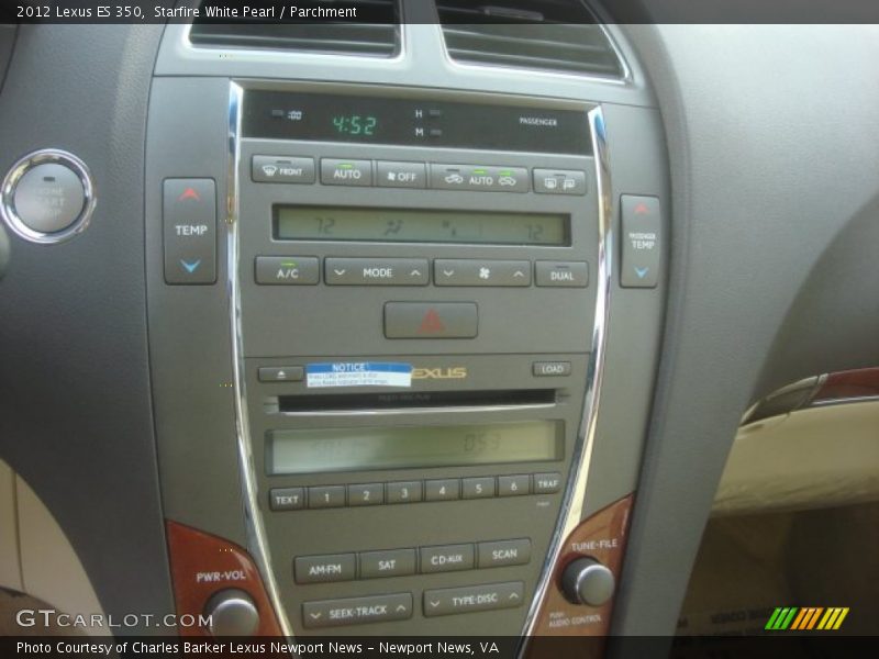 Starfire White Pearl / Parchment 2012 Lexus ES 350