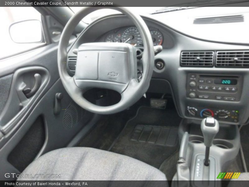 Sandrift Metallic / Graphite 2000 Chevrolet Cavalier Coupe